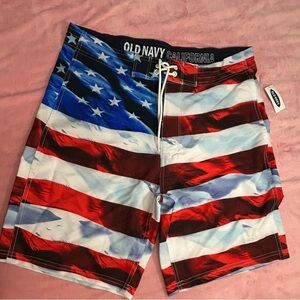 Old Navy Men's Stars and Stripes Swim Shorts